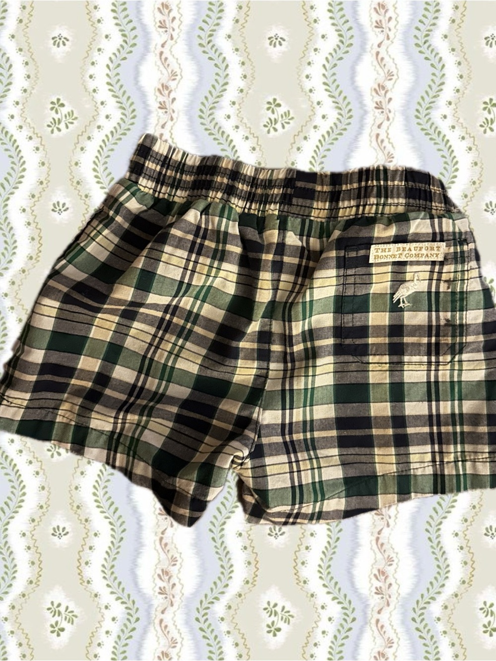 The Beaufort Bonnet Company Sheffield Short - Navy and Green Plaid